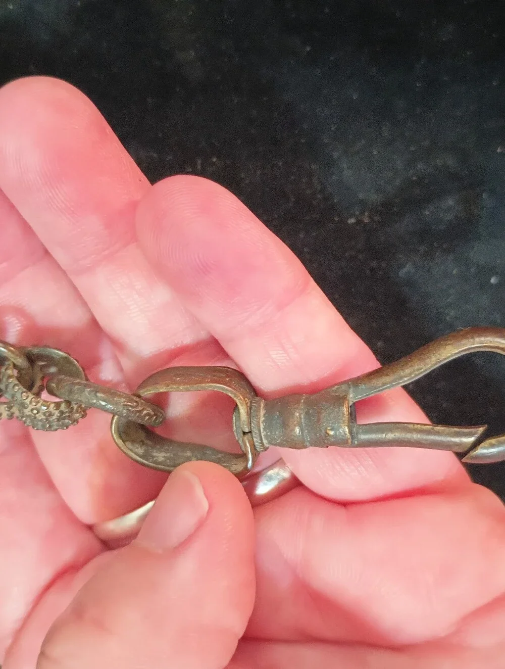Antique Knights Templar Belt Loop Sword Fob